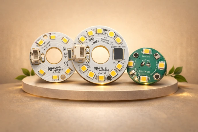 LED COB modules for rechargeable table lamps and decorative lighting