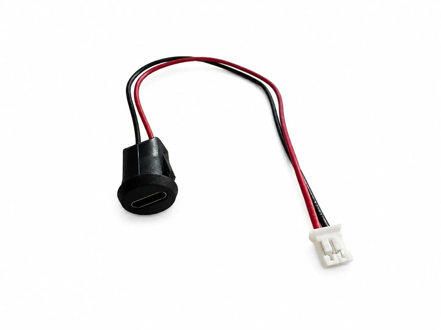 USB Panel Mount Connector Black (Snap Fit)