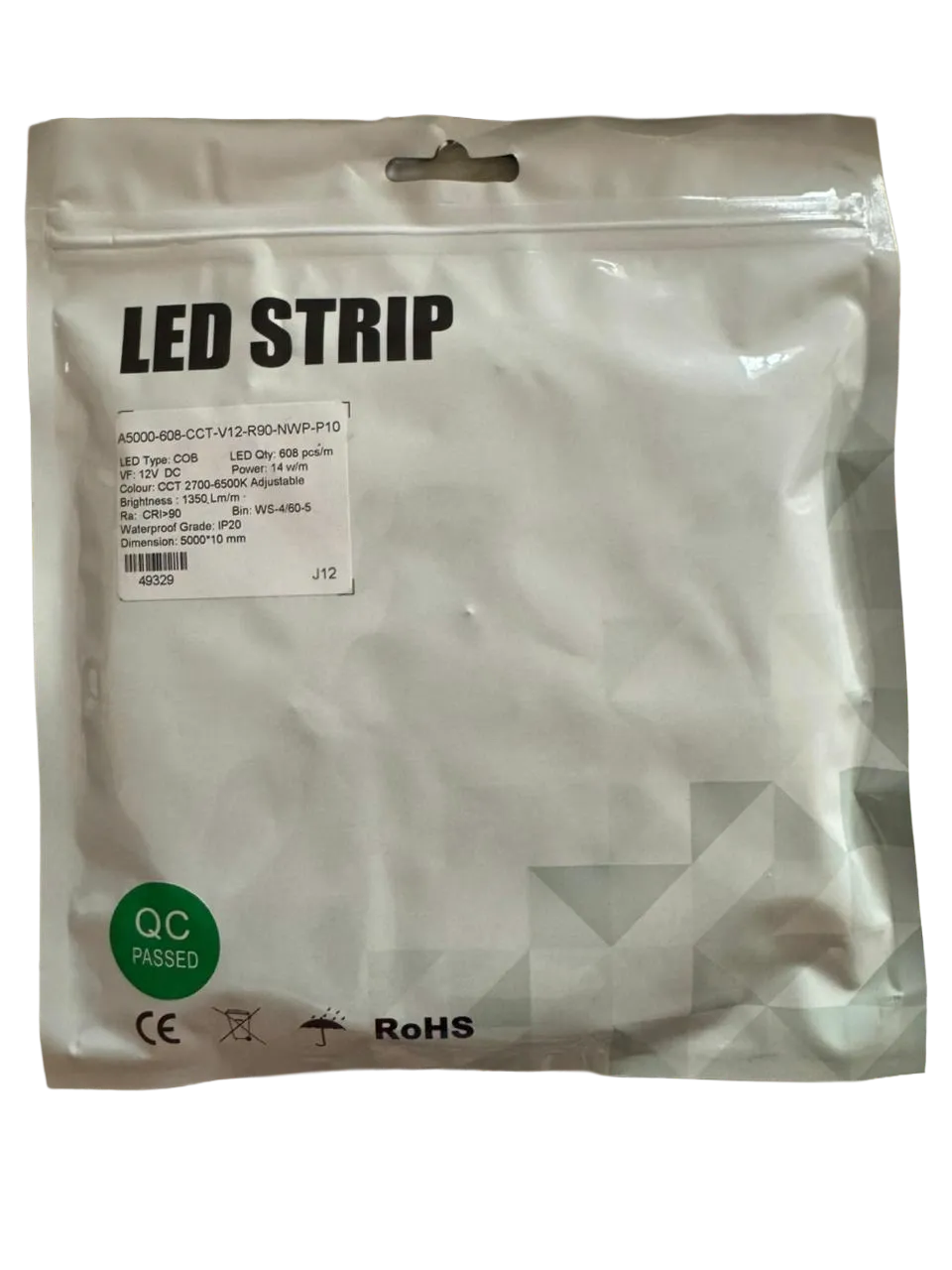 COB LED Strip CCT 10mm (12V)