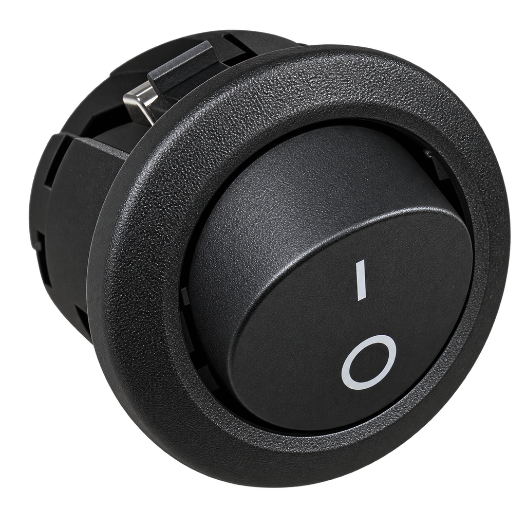 Round Rocker SPST Switch (Round)
